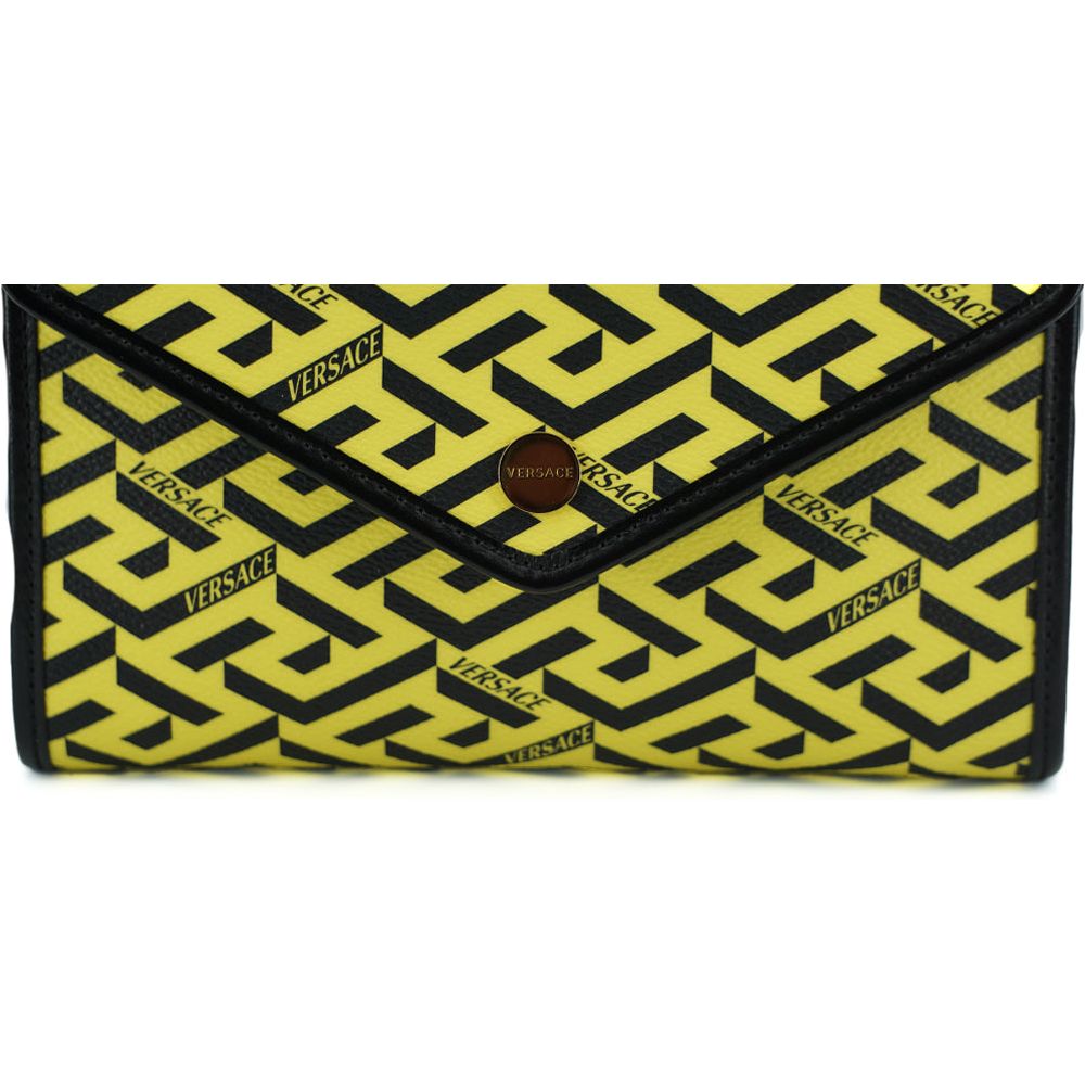 Versace Radiant Yellow Canvas-Leather Pouch Shoulder Bag radiant-yellow-canvas-leather-pouch-shoulder-bag