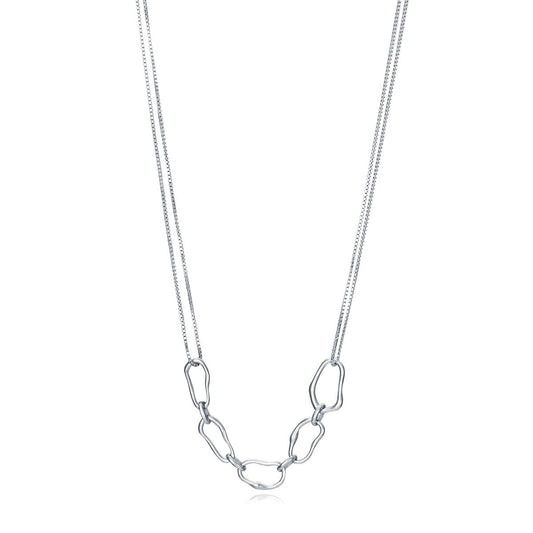 VICEROY JEWELS Mod. 13051C000-00, silver 925° necklace with quartz analog movement, lady's accessory in official packaging, water-resistant 5 ATM.