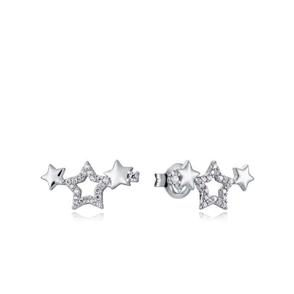 VICEROY JEWELS Mod. 13074E000-30 lady's silver star earrings in official box