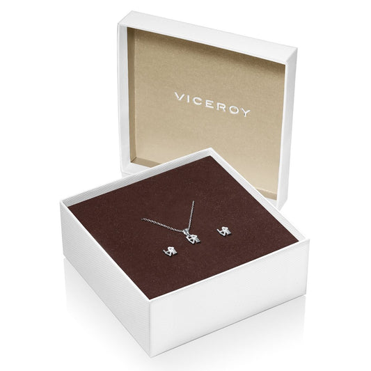 VICEROY JEWELS Mod. 5083K000-30 earrings and necklace set in official box, Silver 925°, Quartz Analog, Lady, elegant jewelry.