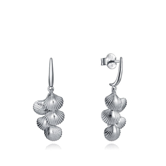 VICEROY JEWELS Mod. 61070E000-00 Silver 925°C Earrings for Ladies with Seashell Design, Quartz Analog Movement