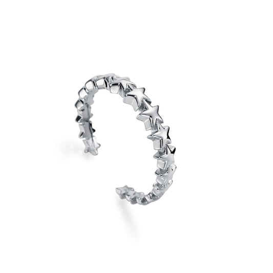 VICEROY JEWELS Mod. 61075A013-00 ladies' silver ring featuring star design, made from Silver 925°, water resistant, in official box.