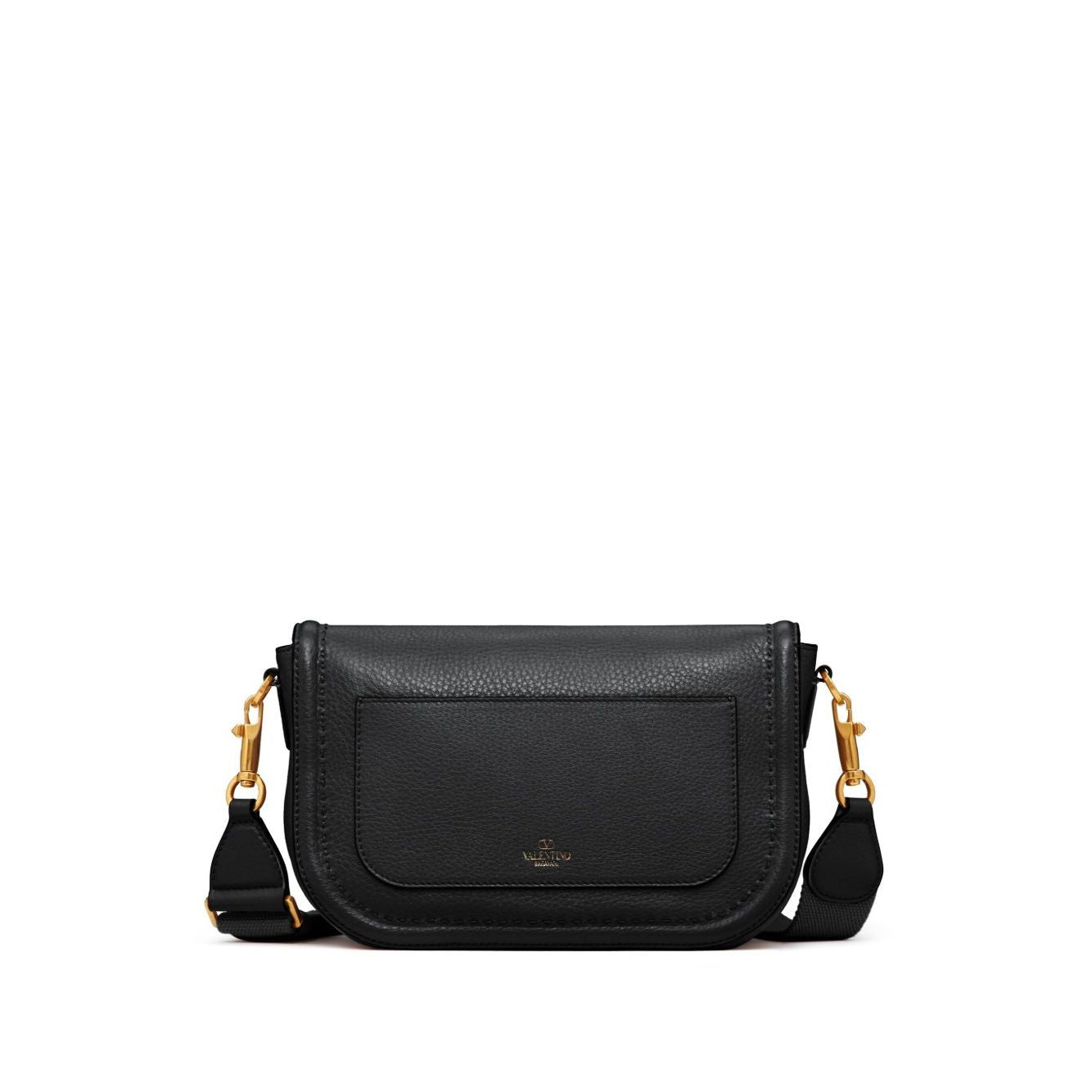 Front view with bag zipped and handles upright.