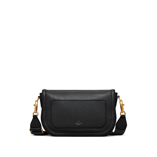 Valentino Garavani Alltime Grainy Calfskin Shoulder Bag Shoulder