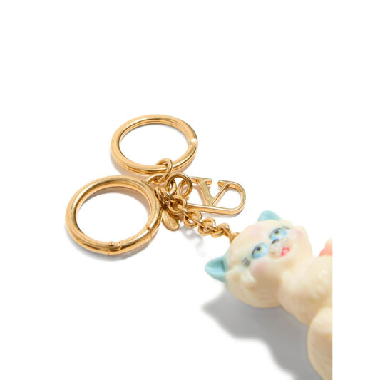 Valentino Garavani Le Chat De La Maison Nylon Bag Charm with Keychain Small Leather Goods