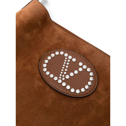 Valentino Garavani Nellcôte Suede Shoulder Bag With Fringes