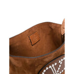Valentino Garavani Nellcôte Suede Shoulder Bag With Fringes Shoulder