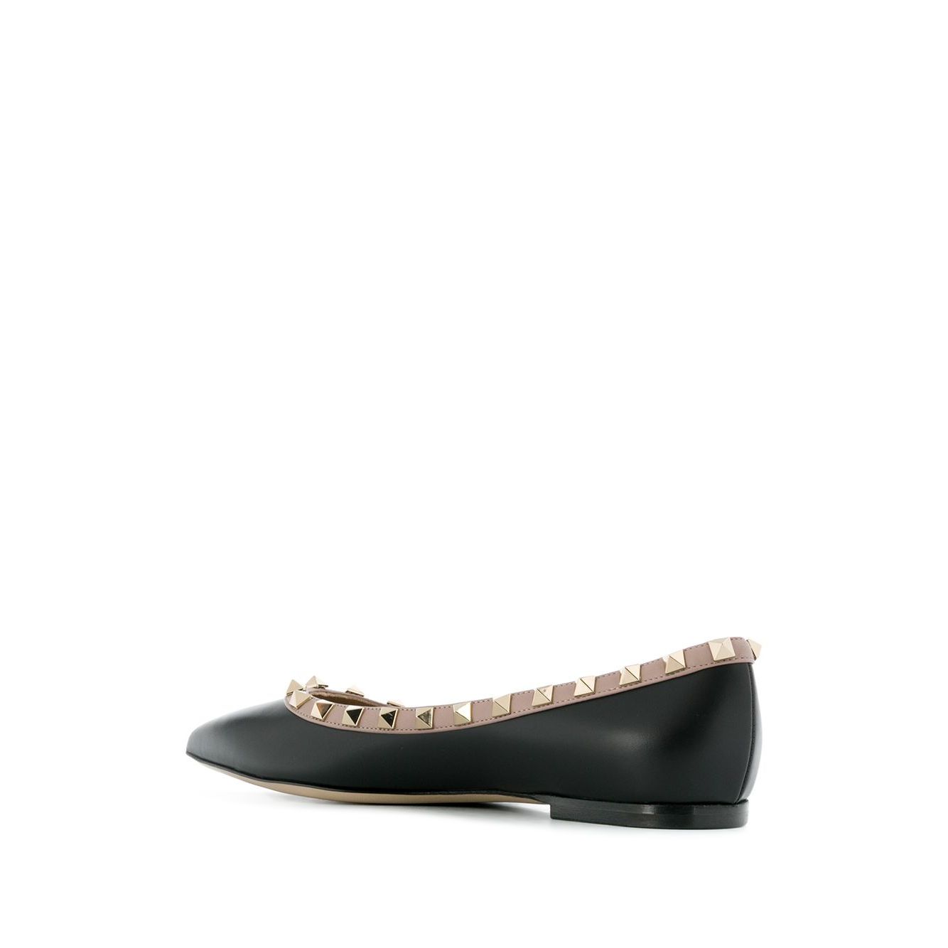 Valentino Garavani Rockstud Patent Leather Ballerina
