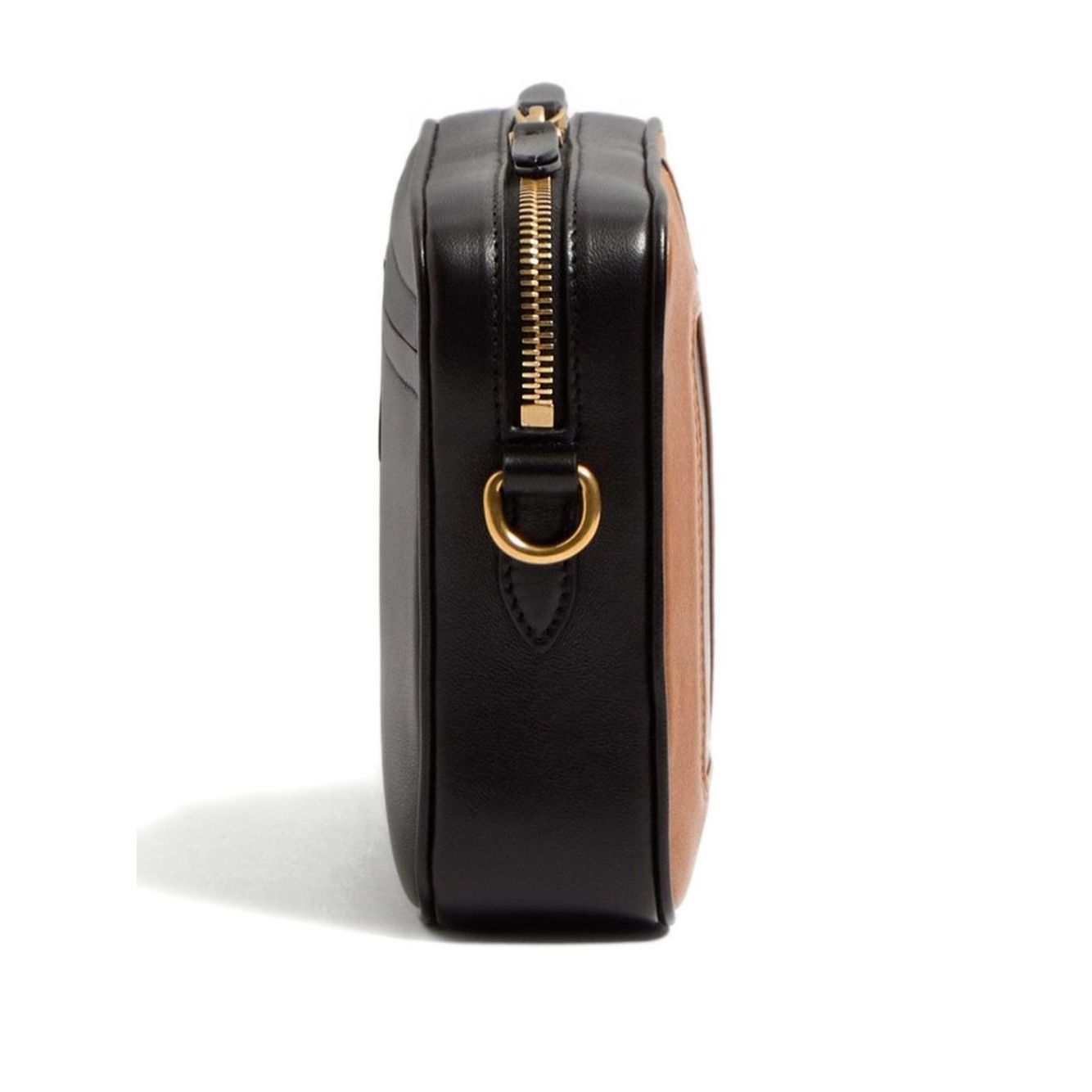 Front view with bag zipped and handles upright.