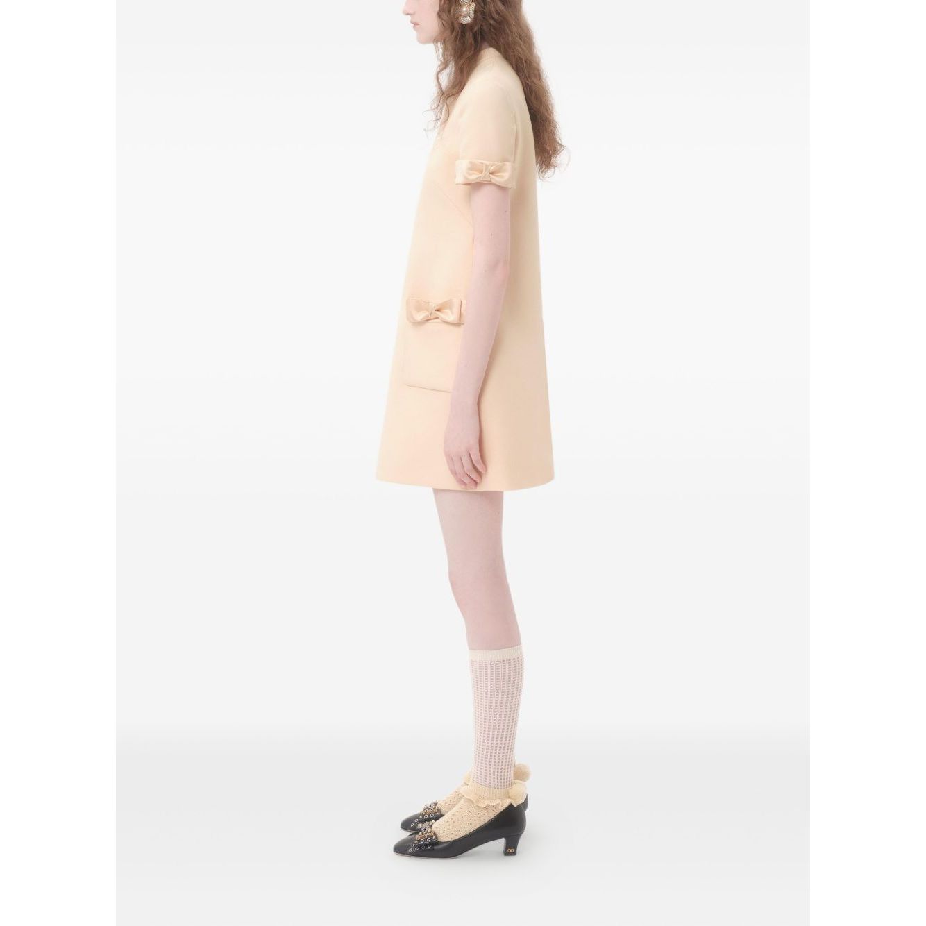 Valentino Short Crepe Couture Dress Dresses