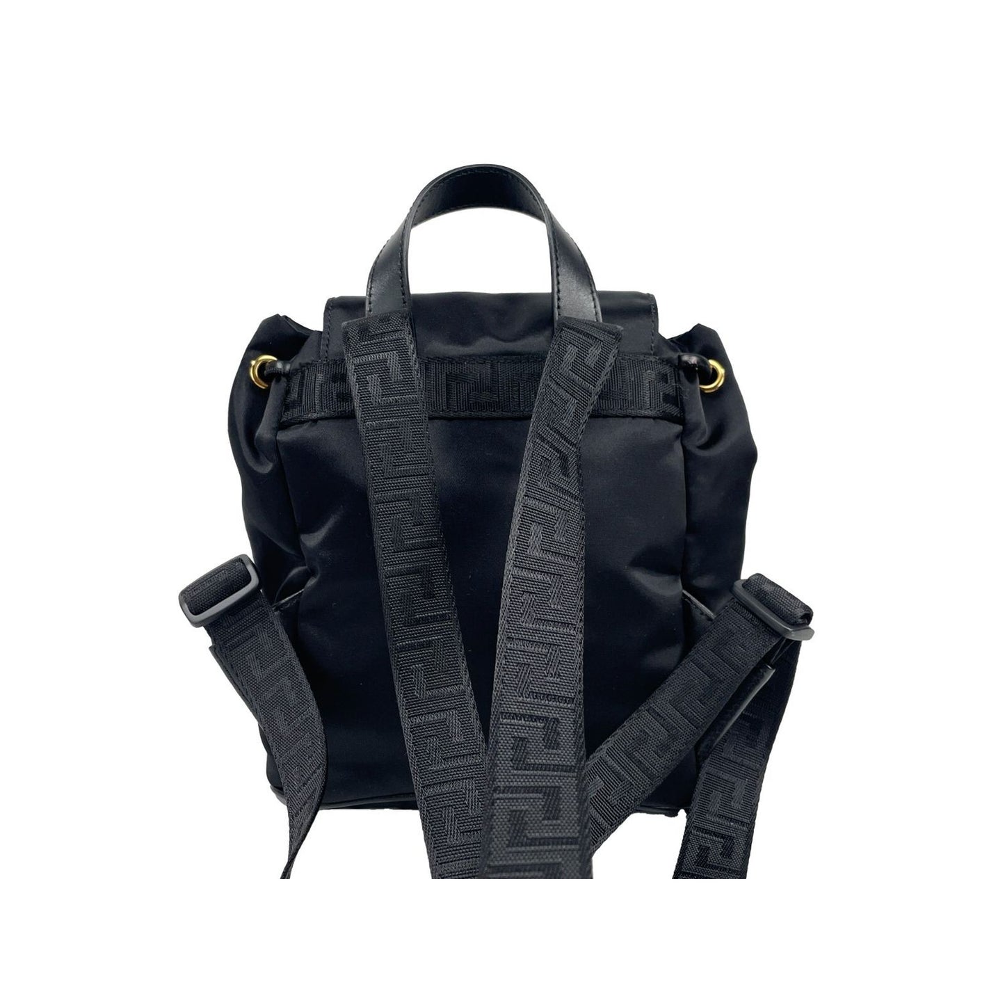 Versace Mini Nylon Medusa Drawstring Backpack Bag