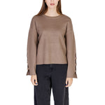 Vila Clothes Brown Viscose Sportswear