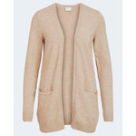 Vila Clothes Beige Viscose Cardigan VI-2492000127-IT38|XS