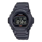 CASIO TIMELESS COLLECTION Mod. SPORT- ILLUMINATOR. WR 50M. ALARM. CHRONOGRAPH - BLACK with resin strap and multifunction quartz movement.