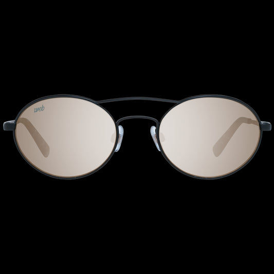 Unisex sunglasses WEB MOD. WE0270 5302G front view with oval lenses and black frame.