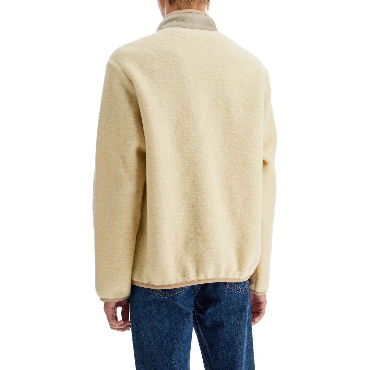 A.P.C. ewan wool effect fleece bl Vests A.P.C.