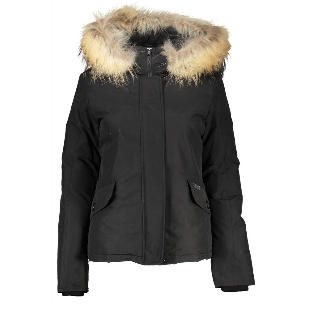 Woolrich Black Cotton Parka