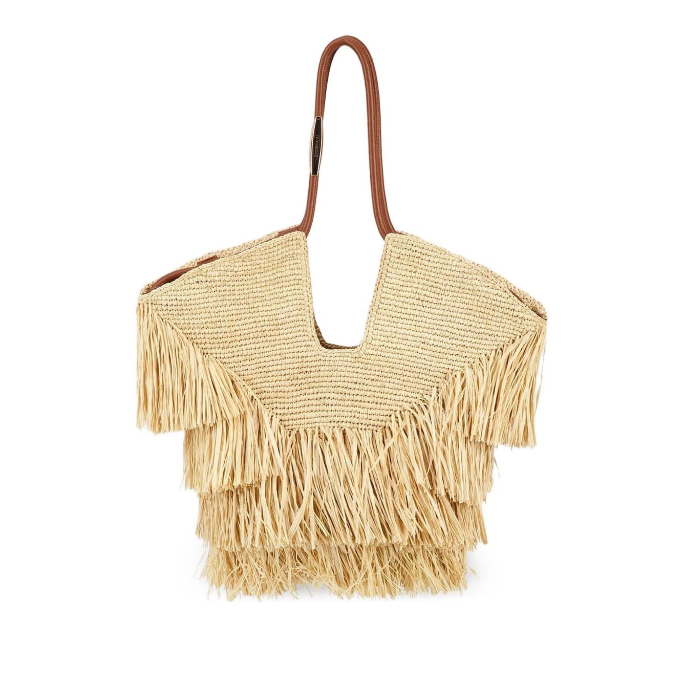 Front view with bag zipped and handles upright.
