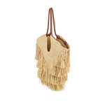 Zimmermann Goldentime medium raffia tote bag Handbag