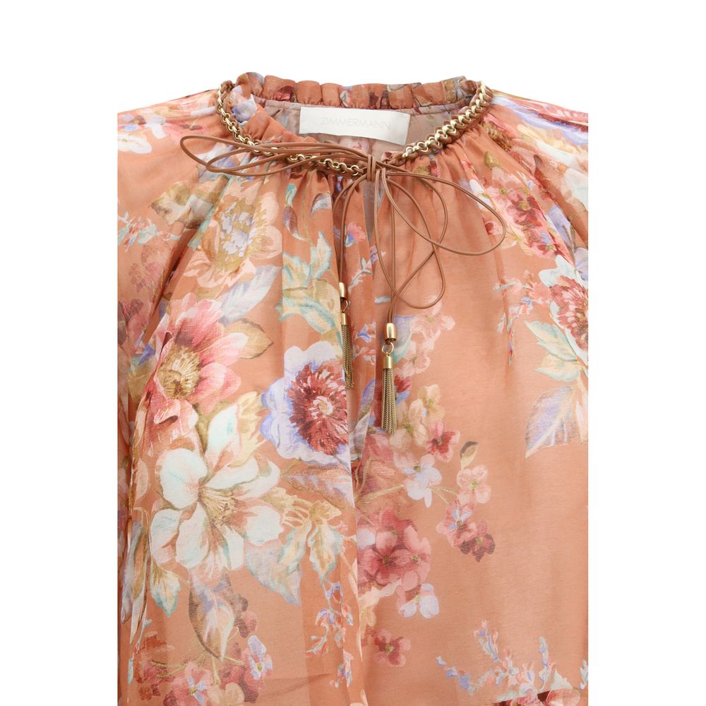 Zimmermann Multicolor Cotton Blouse 1,1728,2,72470364320,Blouses - Shirts - Clothing,Clothing,Multicolor,New with tags,Shirts - Clothing,Women,Zimmermann
