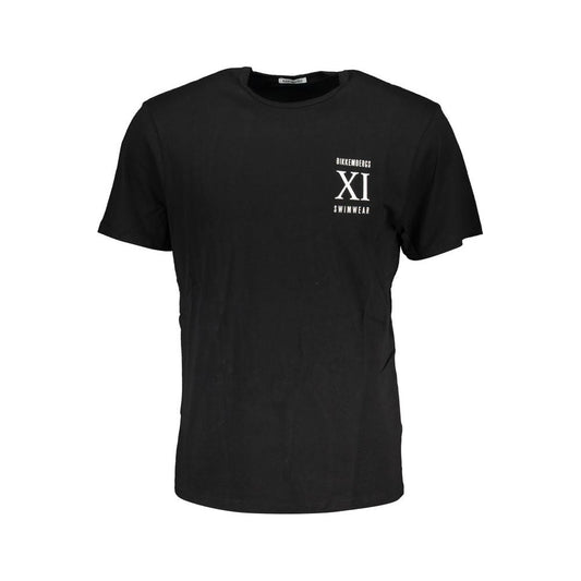 Bikkembergs Black Cotton T-Shirt black-cotton-t-shirt-132