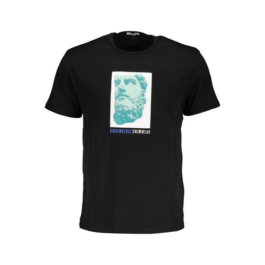 Bikkembergs Black Cotton T-Shirt black-cotton-t-shirt-133