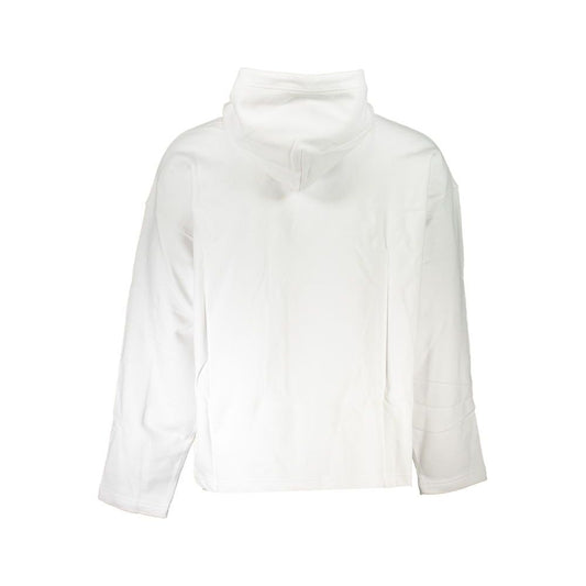 Calvin Klein | Eco-Chic White Hooded Sweatshirt| McRichard Designer Brands   