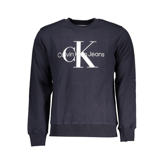Calvin Klein | Crew Neck Fleece Sweatshirt in Blue| McRichard Designer Brands   