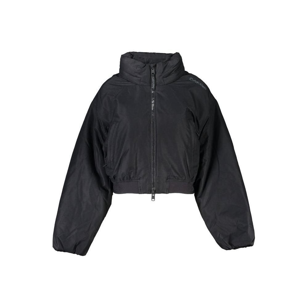 Calvin Klein | Black Polyester Jackets & Coat| McRichard Designer Brands   