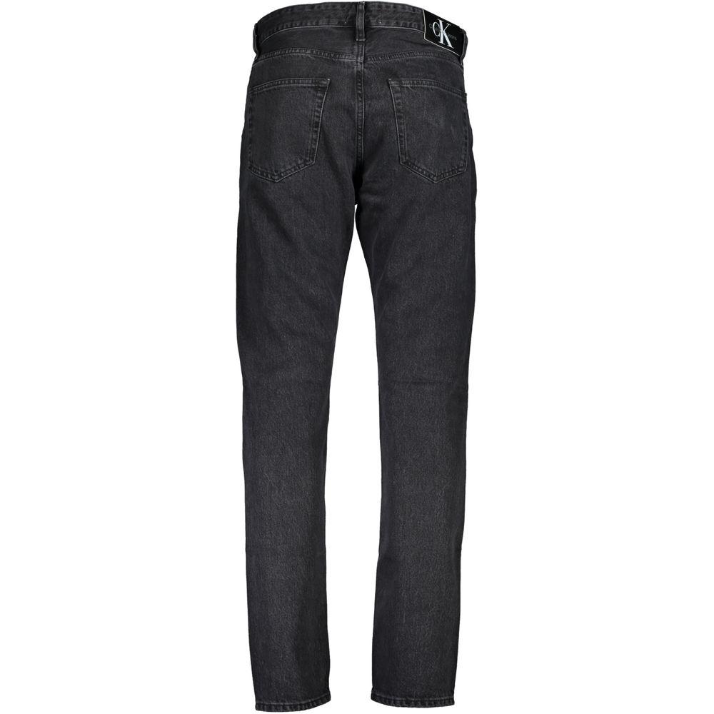 Calvin Klein | Black Cotton Jeans & Pant| McRichard Designer Brands   