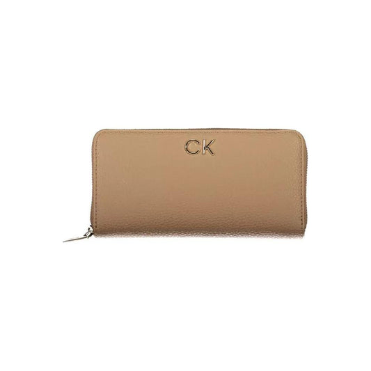 Calvin Klein | Beige Polyester Wallet| McRichard Designer Brands   