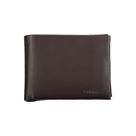 Calvin Klein | Brown Leather Wallet| McRichard Designer Brands   