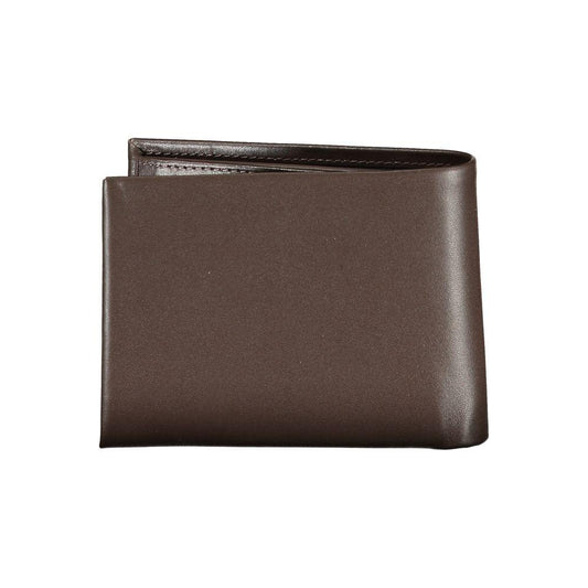 Calvin Klein | Brown Leather Wallet| McRichard Designer Brands   