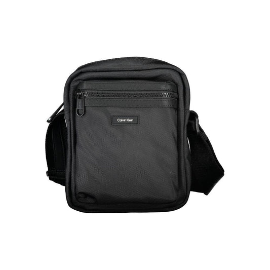 Calvin Klein | Black Polyester Shoulder Bag| McRichard Designer Brands   