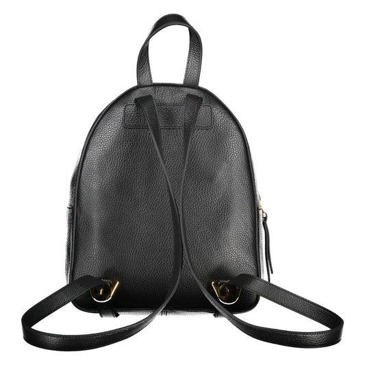 Elegant Black Leather Backpack