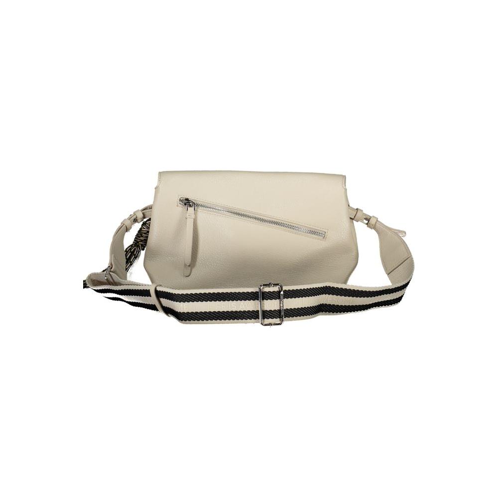 Desigual Beige Polyethylene Handbag beige-polyethylene-handbag-29