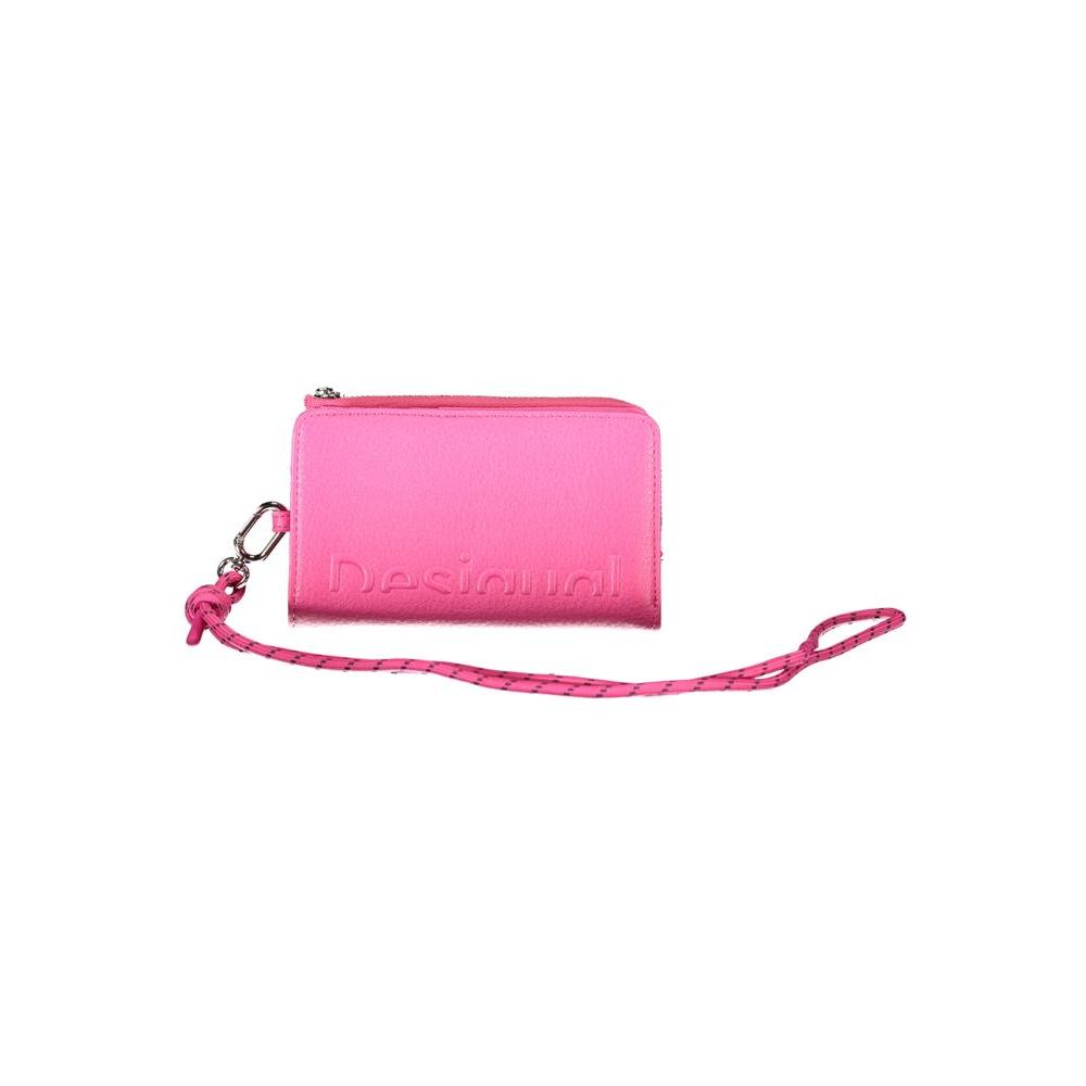 Desigual Pink Polyethylene Wallet pink-polyethylene-wallet-3