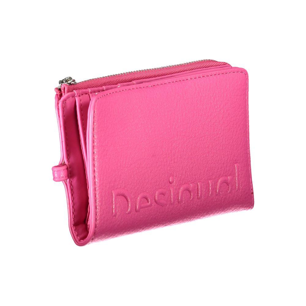 Desigual Pink Polyethylene Wallet pink-polyethylene-wallet-3