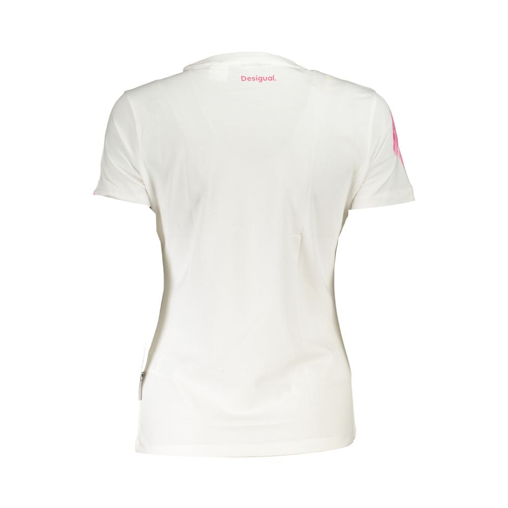 Desigual White Cotton Tops & T-Shirt white-cotton-tops-t-shirt