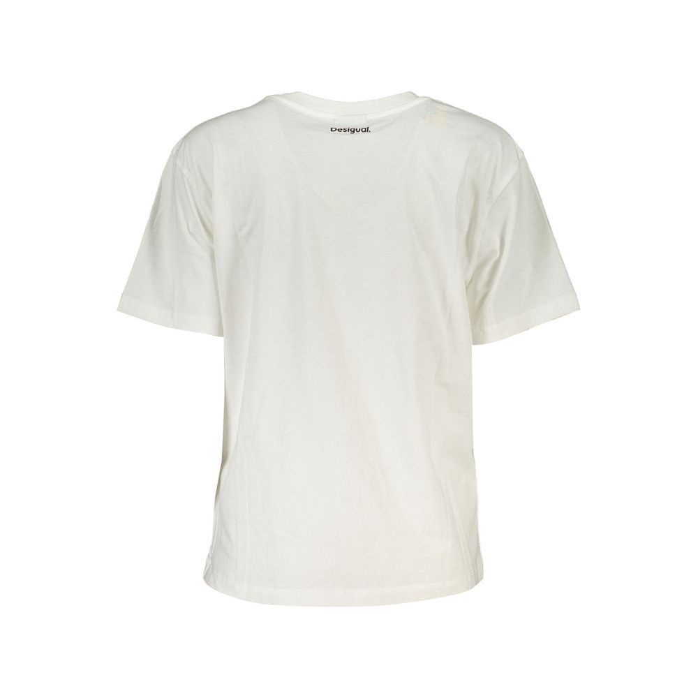 Desigual White Cotton Tops & T-Shirt white-cotton-tops-t-shirt-11