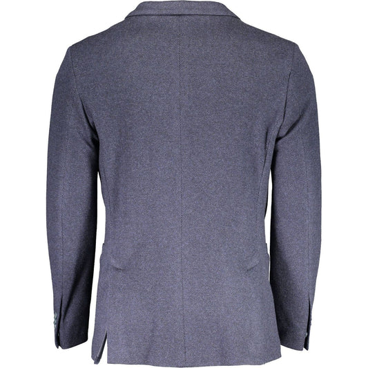 Gant | Elegant Blue Classic Long Sleeve Jacket| McRichard Designer Brands   