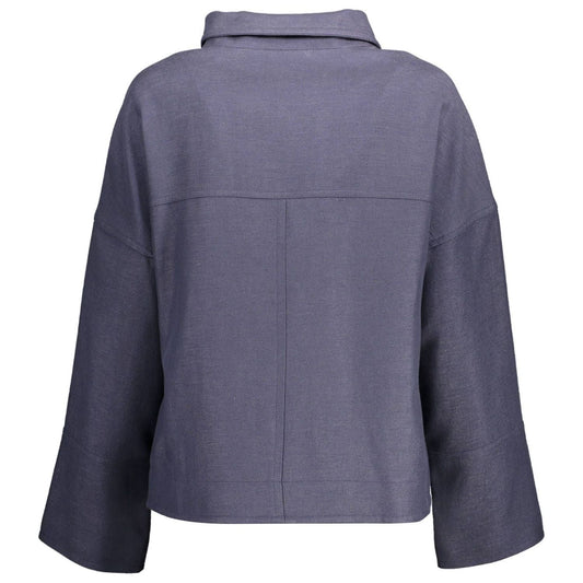 Gant | Elegant Blue Sports Jacket with Chic Logo| McRichard Designer Brands   