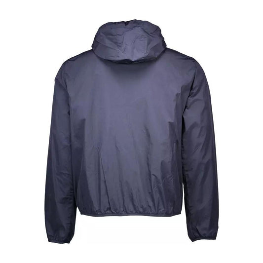 Gant | Chic Blue Nylon Sport Jacket with Hood| McRichard Designer Brands   