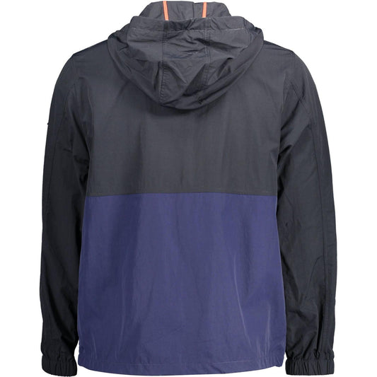 Gant | Chic Blue Hooded Sports Jacket with Contrast Details| McRichard Designer Brands   