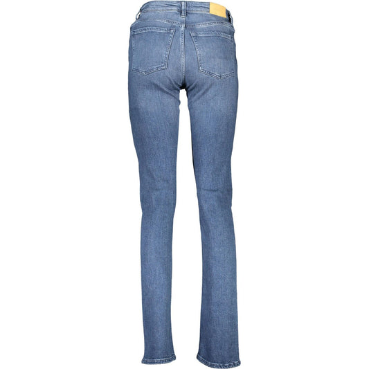 Gant | Chic Faded Blue Button-Zip Jeans| McRichard Designer Brands   
