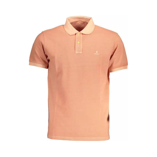 Gant | Chic Pink Cotton Polo Shirt with Logo Detail| McRichard Designer Brands   