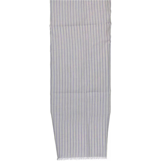 Elegant White Cotton Scarf with Logo Detail Gant