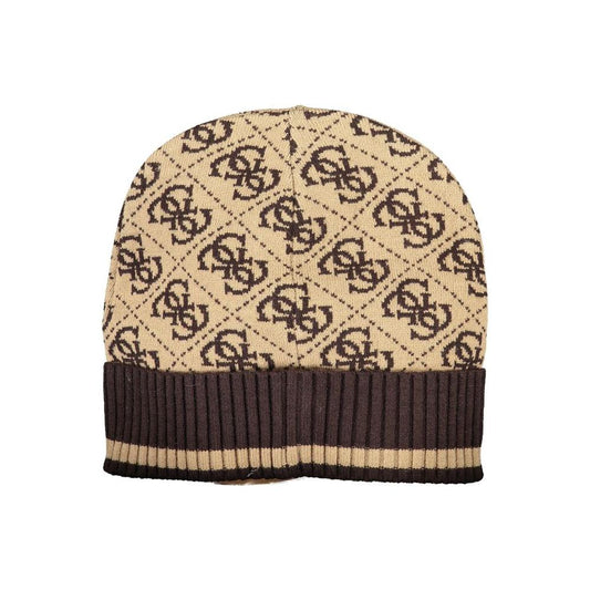 Brown Polyester Hats & Cap Guess Jeans