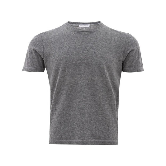 Gran Sasso Elegant Gray Cotton T-Shirt for Men elegant-italian-cotton-gray-t-shirt