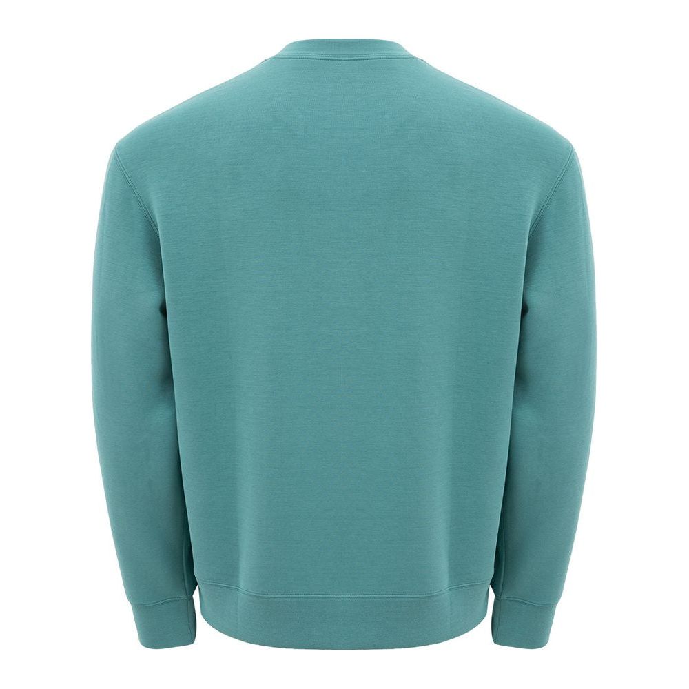 Armani Exchange Sleek Green Modal Crewneck Sweater sophisticated-green-modal-sweater